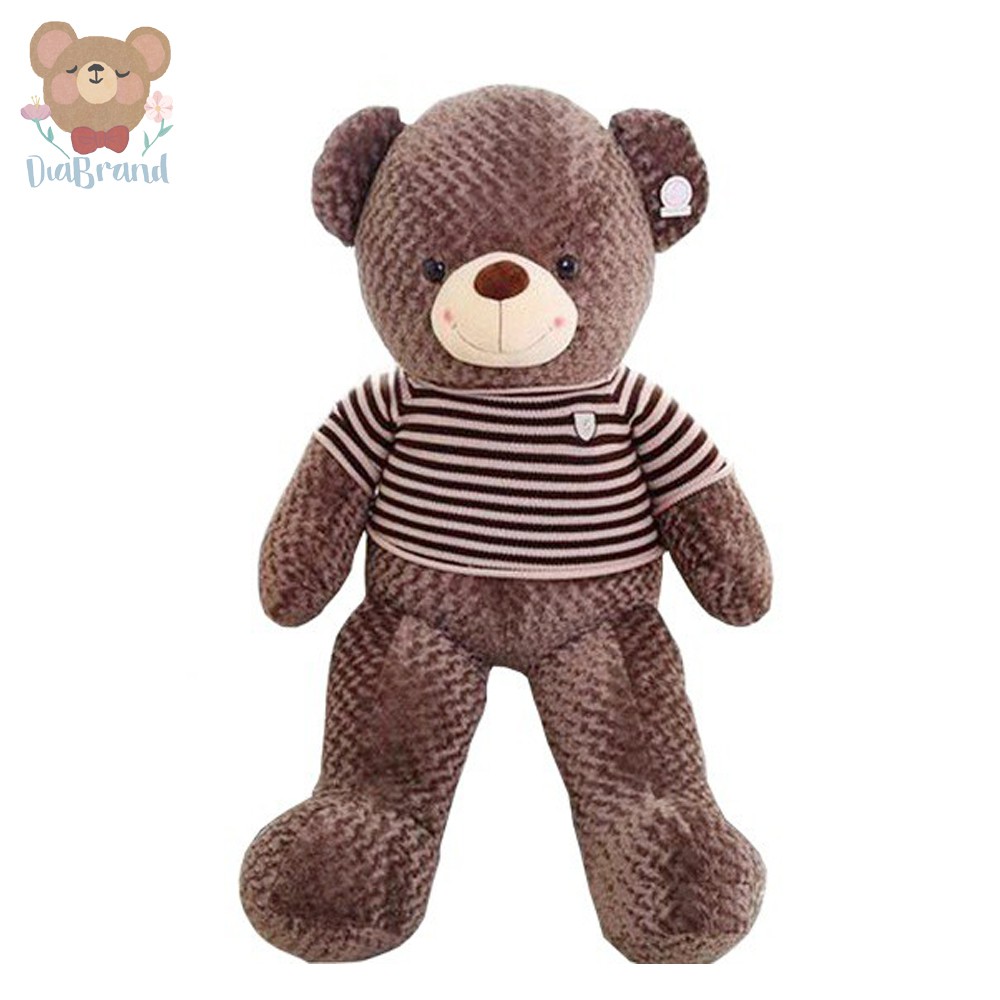 Gấu Bông Teddy Cao Cấp Áo Len Hàng VNXK Màu Nâu Khổ 1m65 Cao 1m4 [ DIABRAND ]