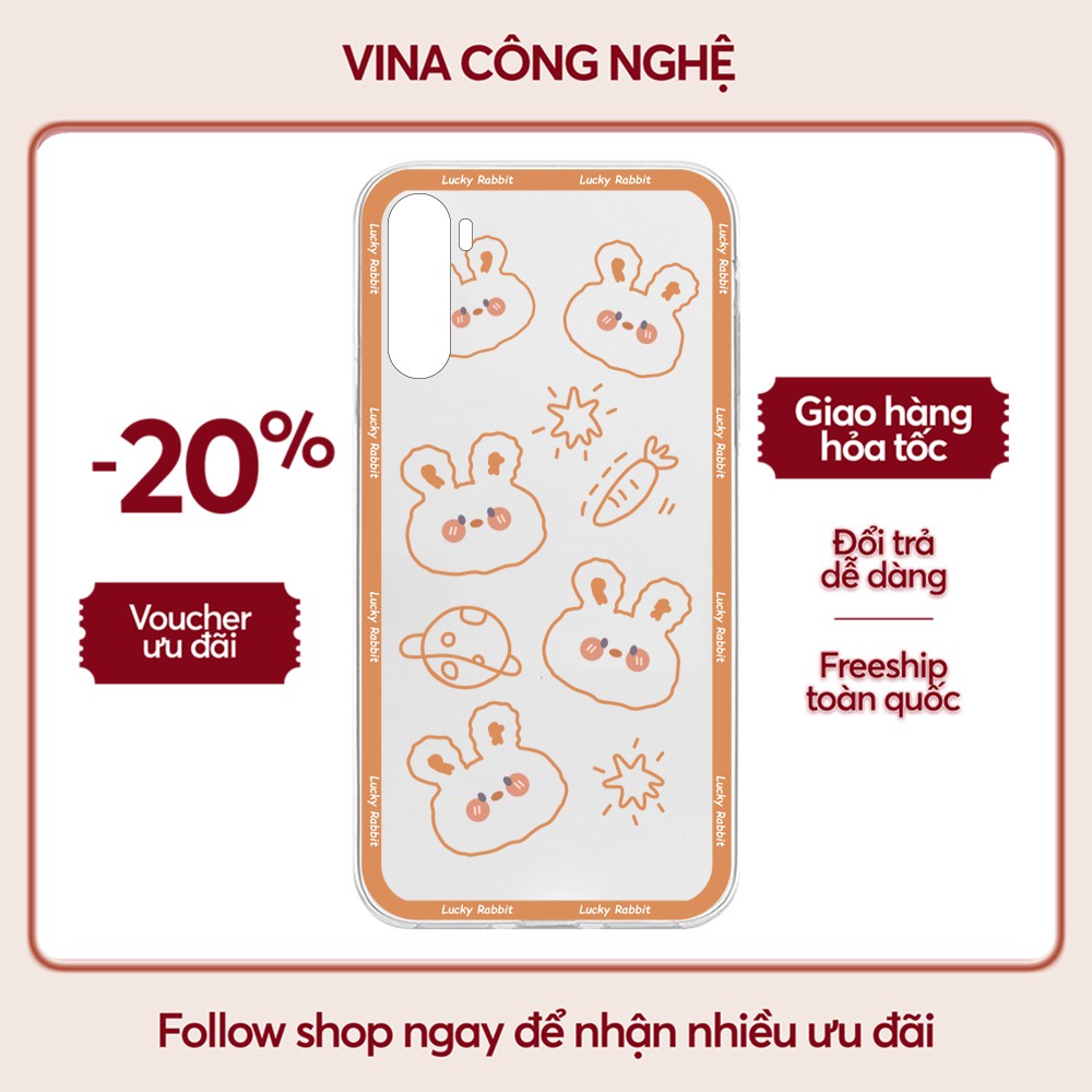 Ốp lưng Xiaomi Redmi Not 8/Redmi 9T/Poco X3/....Silicone dẻo trong viền bảo vệ camera hình Lucky Bear