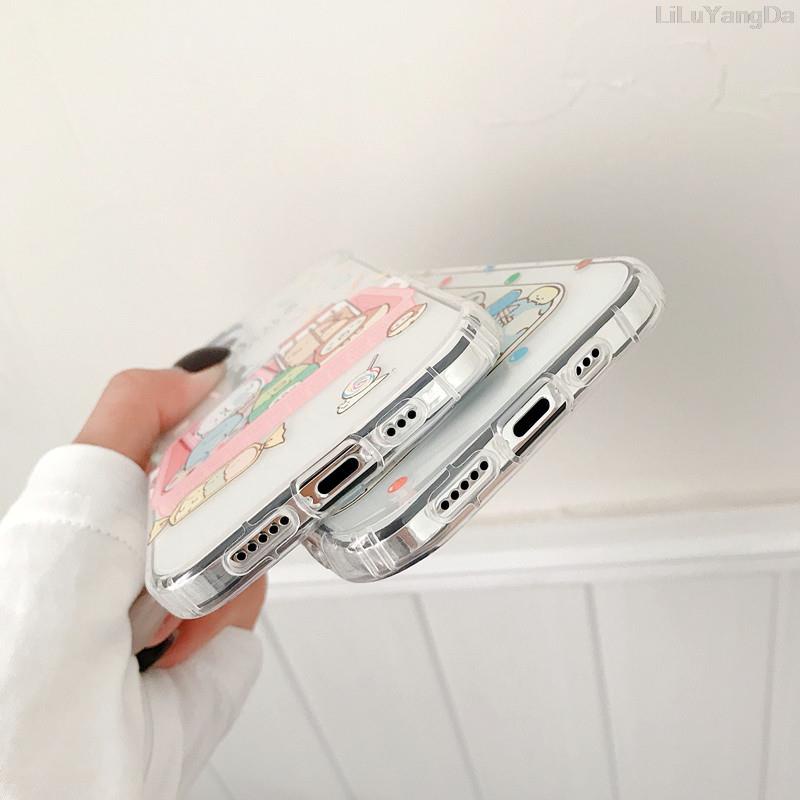 Cartoon sumikko gurashi phone case cho iphone 11 12 13 14 pro max vỏ bọc mềm