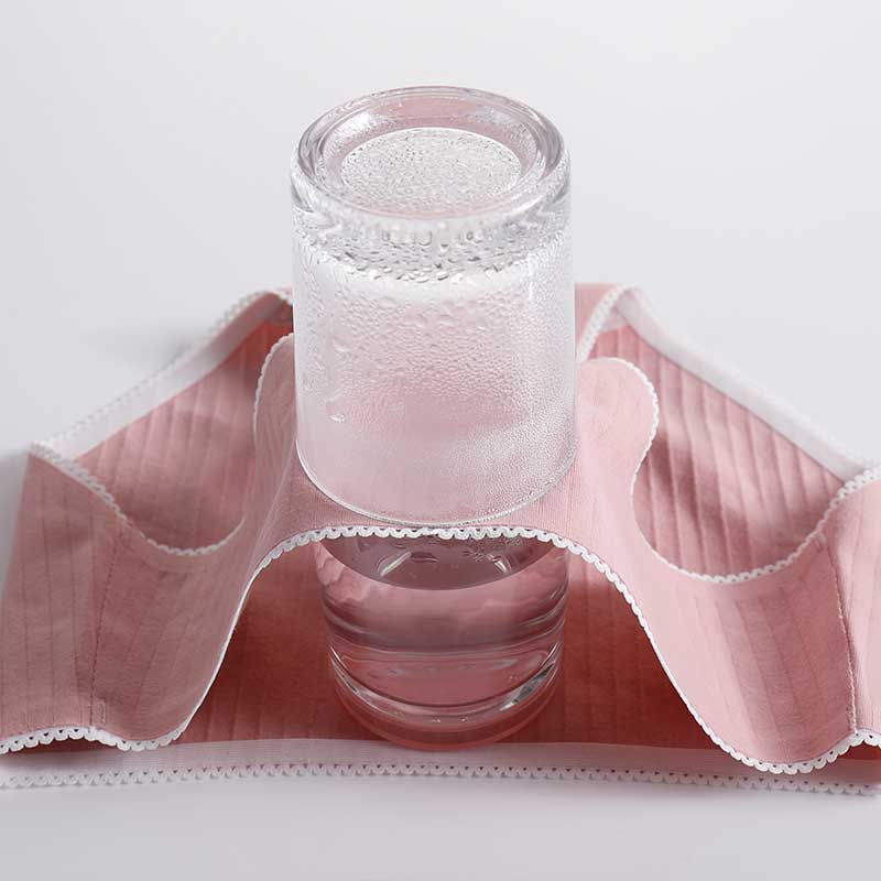 Quần lót cotton lưng vừa liền mạch một mảnh phối ren thoáng khí thoải mái mềm mại dành cho nữ | BigBuy360 - bigbuy360.vn