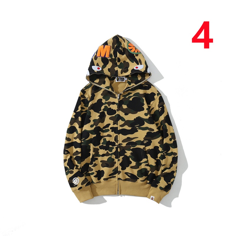 Áo Khoác Hoodie Cotton Tay Dài Có Khóa Kéo Thời Trang Đường Phố BA &amp; PE Unisex