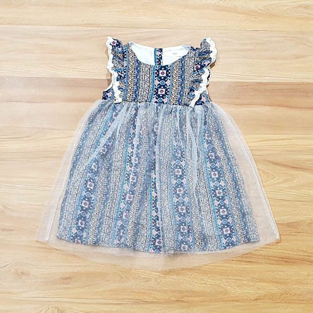 Đầm voan phồng xuất Hàn TRISSI cho bé gái