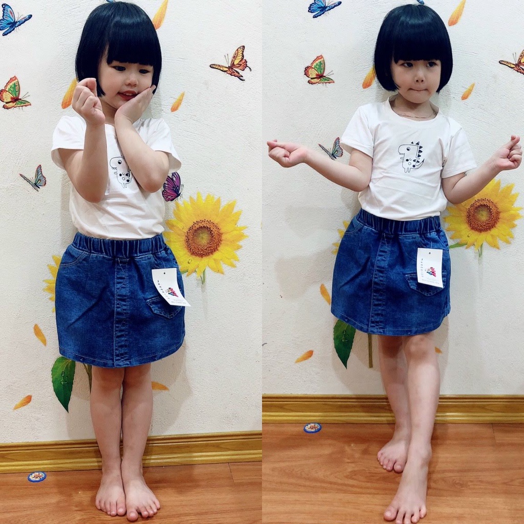 QUẦN JEANS GIẢ VÁY BÉ GÁI