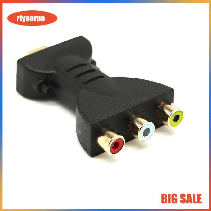 【199k0207】AV Digital Signal HDMI To 3 RCA Audio Adapter Component Converter Video Audio