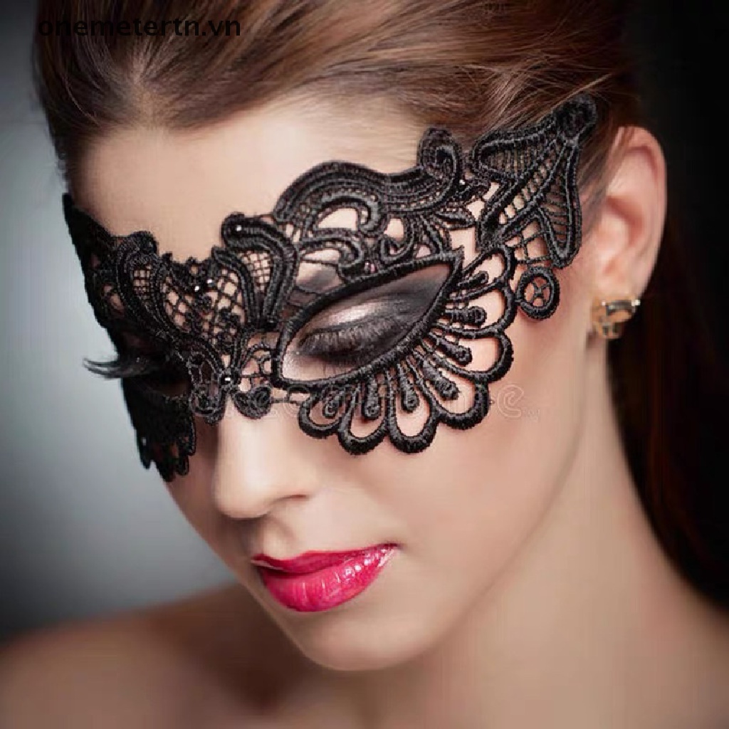Mặt Nạ Hóa Trang Halloween Phối Ren Gợi Cảm Dành Cho Nữ