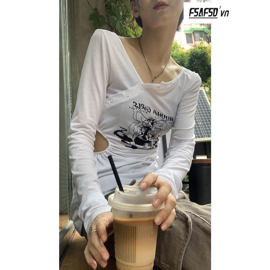 Áo Thun Mỏng Tay Dài Cổ Chữ V Dáng Ôm Thời Trang Mùa Hè Dành Cho Nữ 2022
