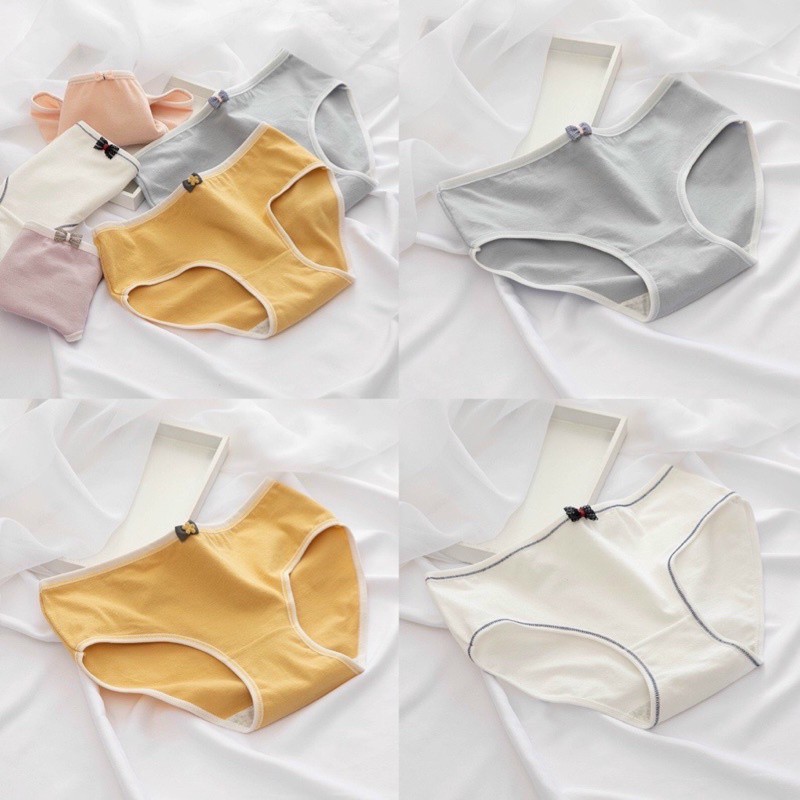 ♥️ QUẦN LÓT NỮ♥️ Combo 5 Quần Lót Cotton Thoáng Mát In Hoạ Tiết Siêu Kute