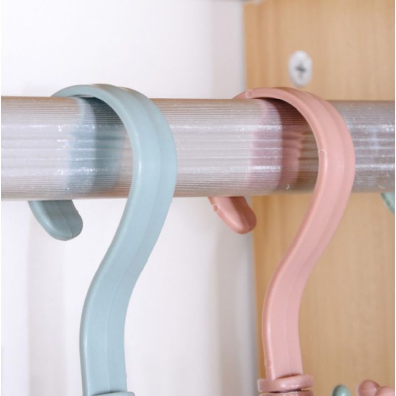 Móc nhựa treo đồ đa năng 4 nhánh tiện lợi