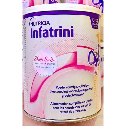 Sữa INFATRINI ĐỨC dành cho bé sinh non hoặc nhẹ cân, suy dinh dưỡng 400g