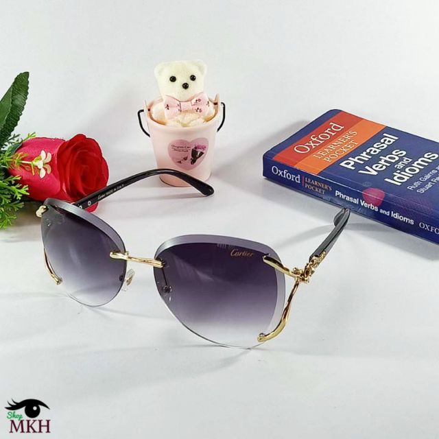 Mắt kính thời trang nữ đẹp cao cấp - bộ gồm bao da ,kính và khăn lau kinh | BigBuy360 - bigbuy360.vn