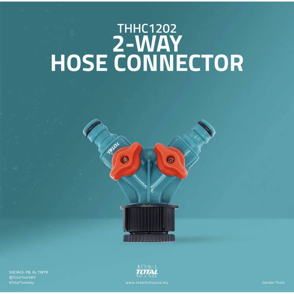 ĐẦU NỐI ỐNG NƯỚC HAI ĐẦU TOTAL THHC1202  KHỚP NỐI 2 ĐẦU DCA INGCO
