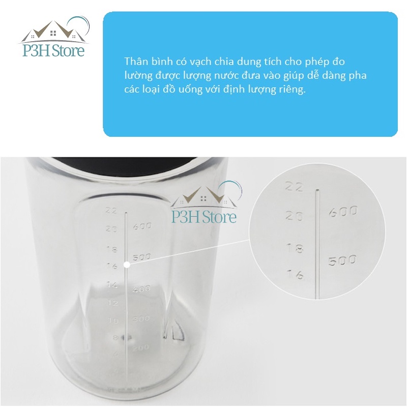 Bình lắc Lock&amp;lock Shake it Pro Bottle chuyên dùng pha chế các loại thức uống ABF944