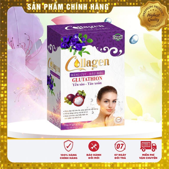 collagen măng cụt đậu biếc zenpali