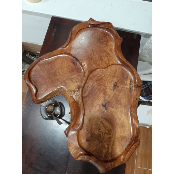 Khay trà gốc gỗ hương ta 02 _ Mỹ nghệ Âu Lạc