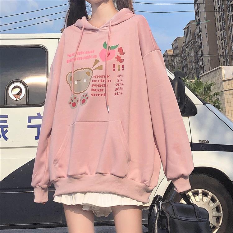 Áo Hoodies Có Nón Dài Tay Thời Trang Nữ