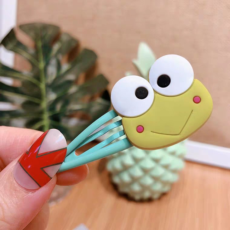 KẸP BẤM TÓC BÓNG STICKER HOẠT HÌNH 3D SIÊU DẼO CHO BÉ