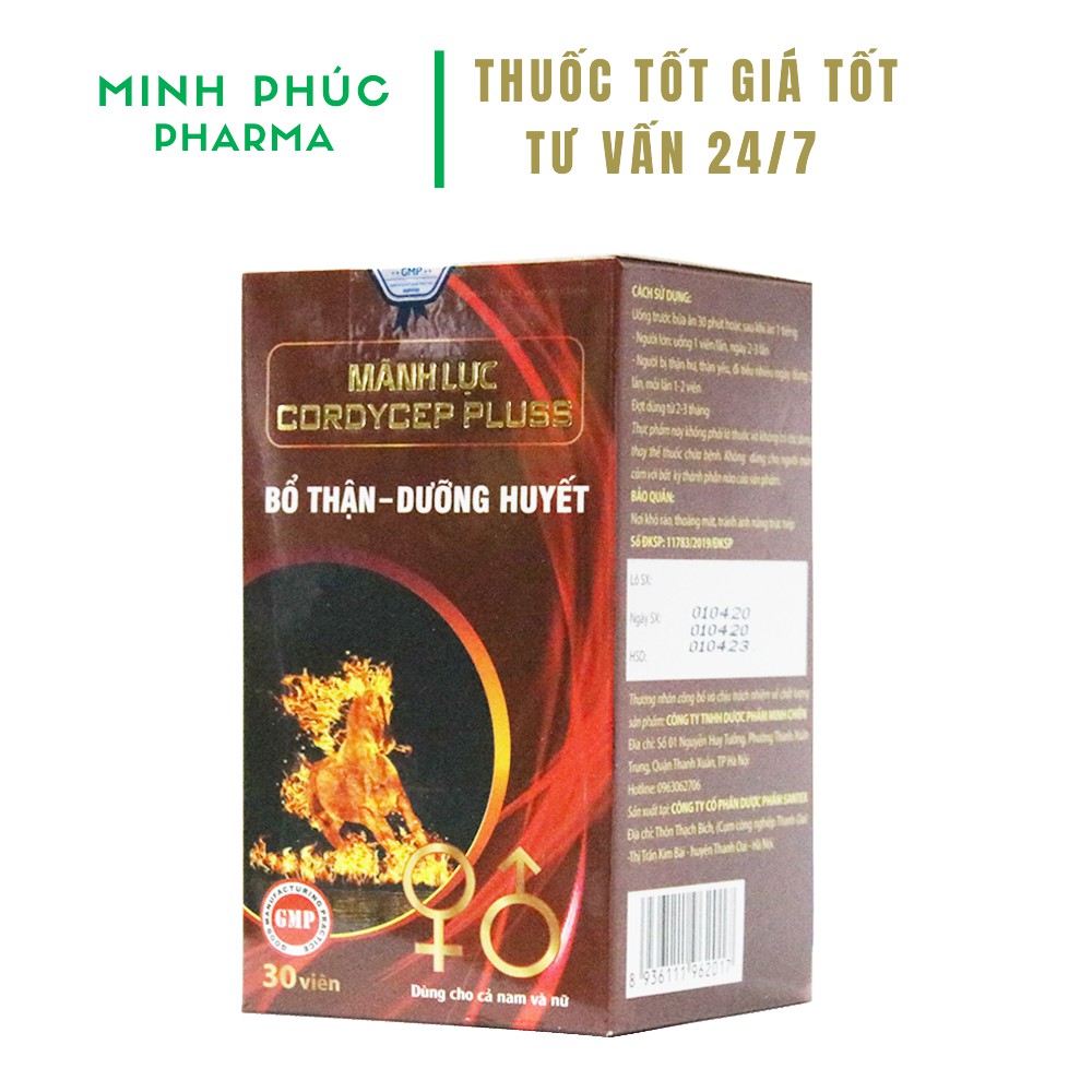 Mãnh Lực Cordycep Plus - Bổ Thận, Tráng Dương, Tăng Cường Sinh Lý