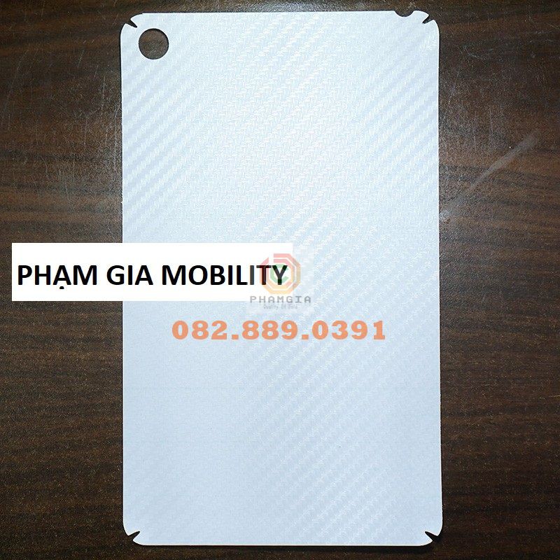 Miếng dán mặt lưng skin carbon Xiaomi Mi Pad 4/ Pad 4 Plus