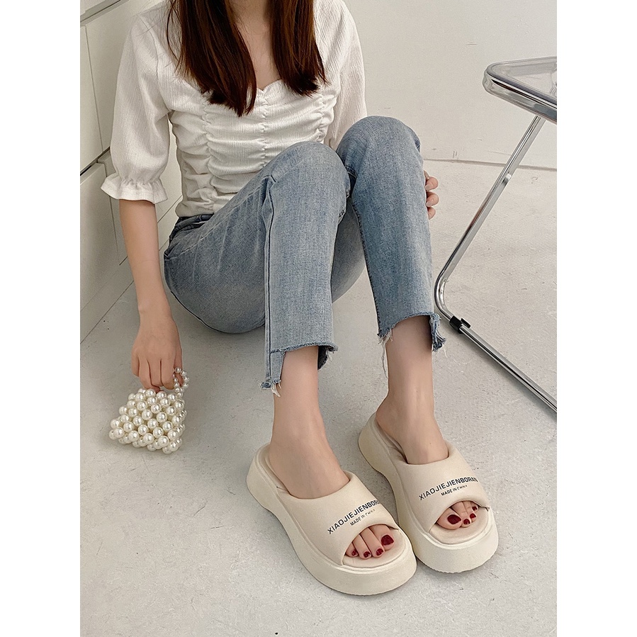 Dép Đi Ngoài Trời Đế Dày 2022 Thời Trang Mùa Hè Cho Nữ