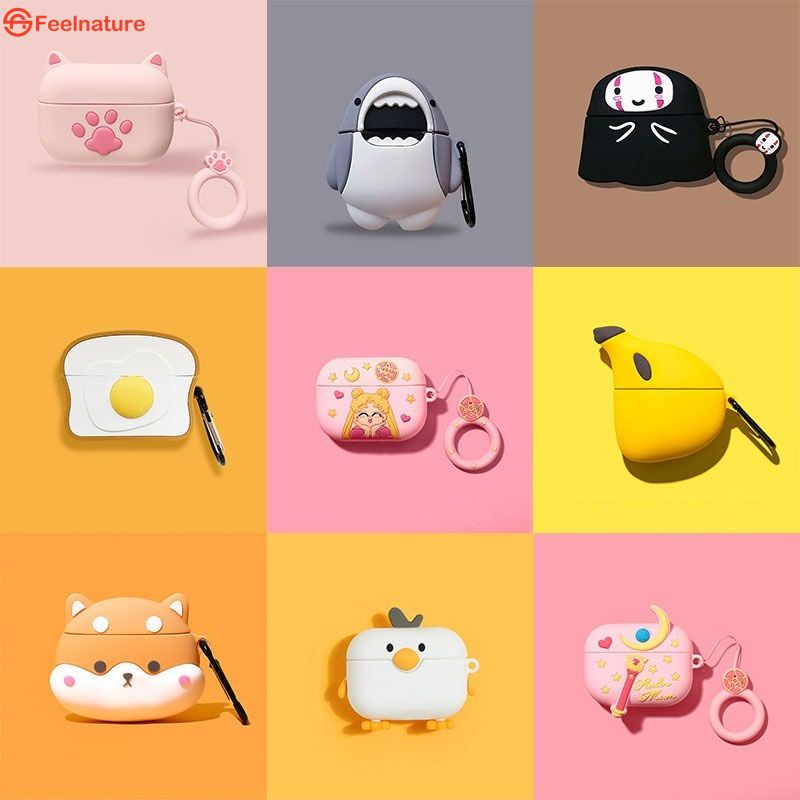 Đối với Lenovo Lp40 Tai nghe không dây Bluetooth Bảo vệ trường hợp phim hoạt hình dễ thương Silicone vỏ mềm cho người đàn ông và phụ nữ CẢM THẤY
