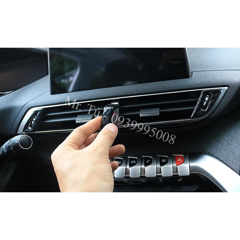 Ốp carbon khe gió trung tâm xe Peugeot 5008 Peugeot 3008 All New