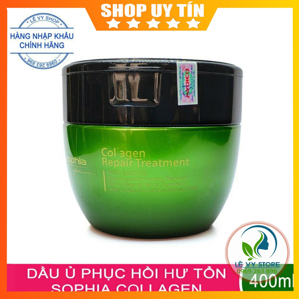 Dầu Hấp Collagen phục hồi  Sophia Platium