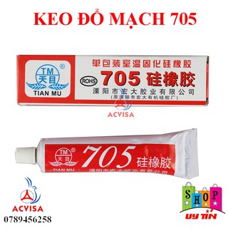 Keo phủ mạch điện, keo silicon, chuyên đổ mạch điện tử 705 vỏ đỏ