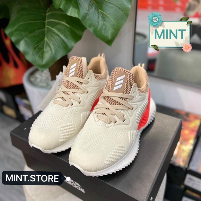 (Video cận cảnh) Giày thể thao sneaker alphabounce kem cam