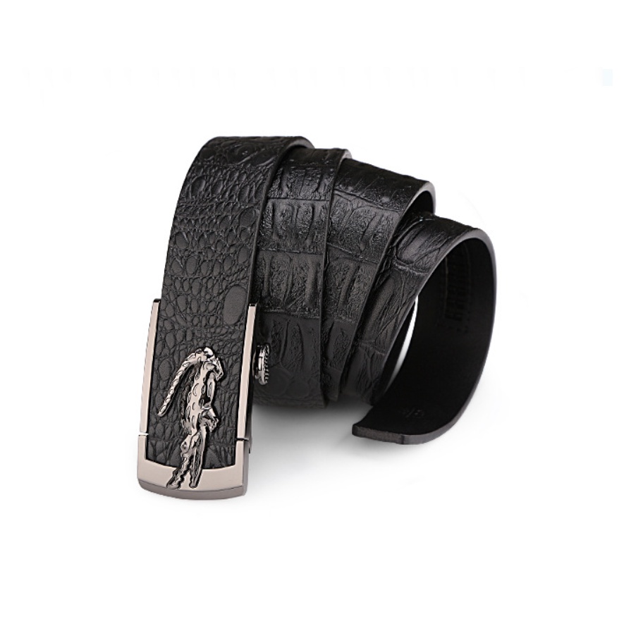 Thắt lưng nam da bò nguyên tấm mặt khóa tự động cao cấp phong cách mới