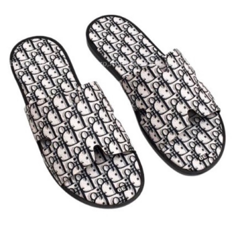 Dép nam nữ quai da quai ngang size 35_43