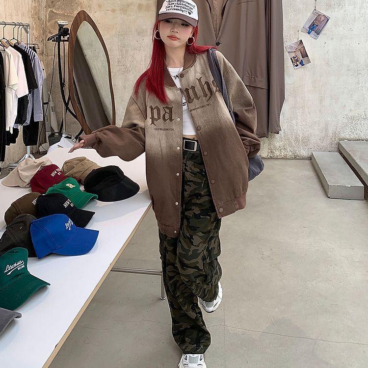 Áo Khoác Bóng Chày Phong Cách Retro Mỹ Thời Trang Xuân Thu Hàng Mới 2022