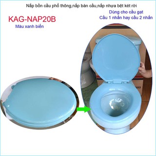 nắp bồn cầu loại dày màu trắng,xanh ngọc, xanh dương