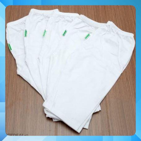 Set 5 Quần Dài Cotton Trắng Bosinis Cho Bé