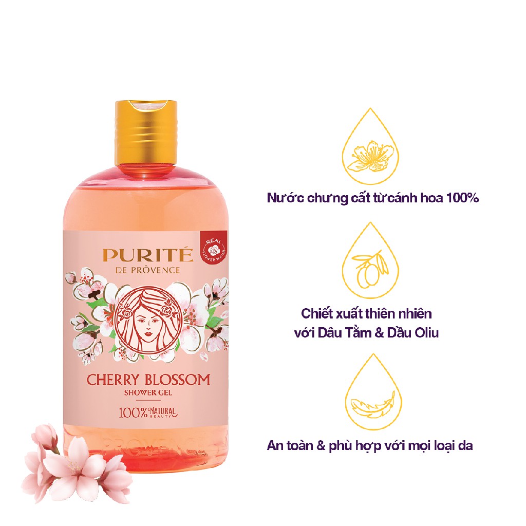 Sữa Tắm Purité Hoa Anh Đào 500ml - V20_HT