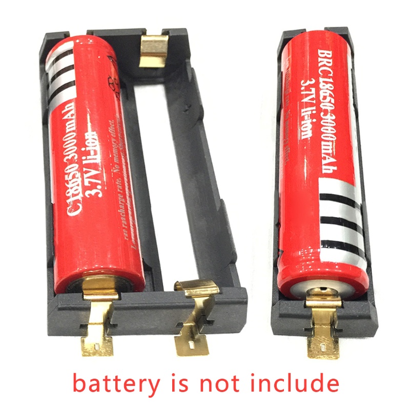 1 Hộp Đựng Pin 2x 18650 Series Với Chân Đế Đồng