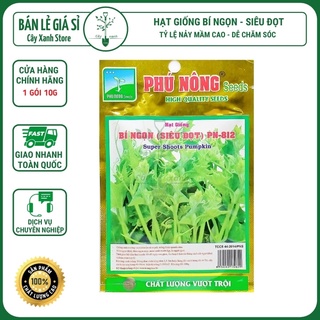 Hạt Giống Bí Ngọn Siêu Đọt Dễ Trồng, Năng Suất Cao - Phú Nông Seeds - Key: Đất sạch, Phân Bón, Hữu Cơ, Xơ Dừa