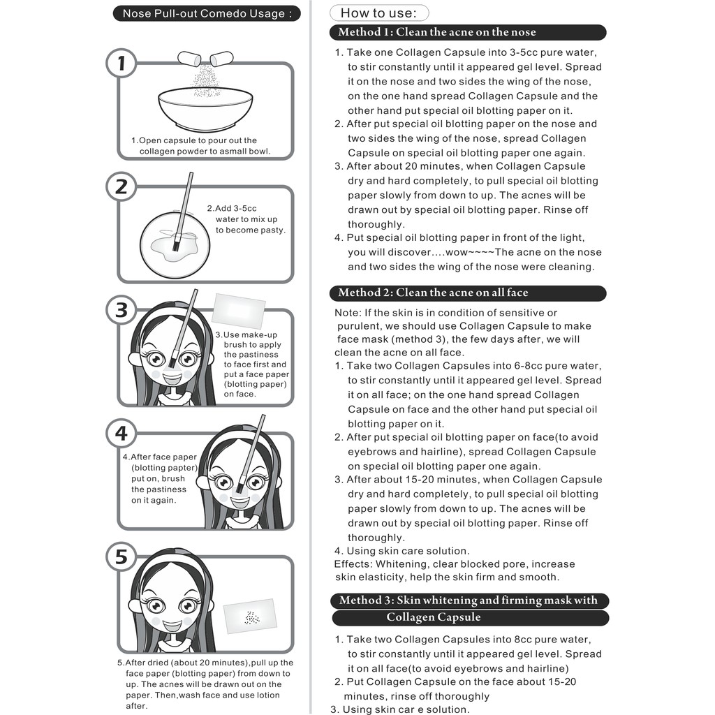 Viên lột mụn cám collagen capsule - 4712352990507