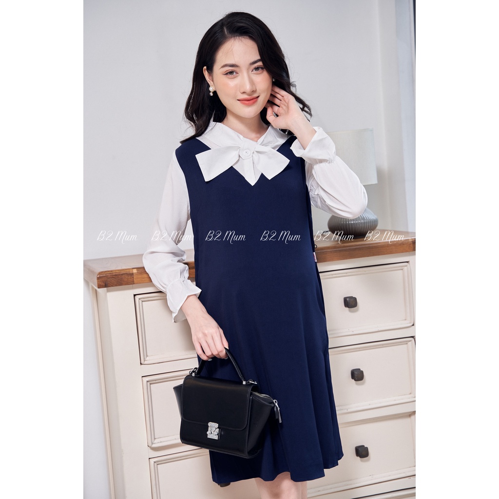 V204 Yếm liền V nơ cổ than
