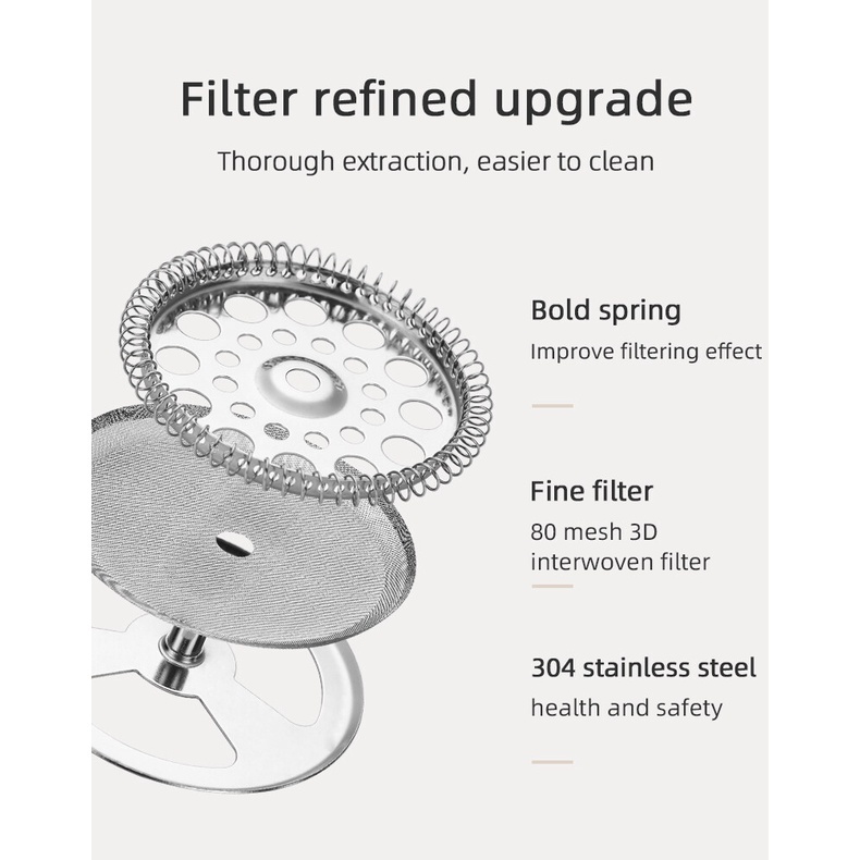 Ấm pha cà phê BINCOO 350ml/ 600ml bằng thủy tinh