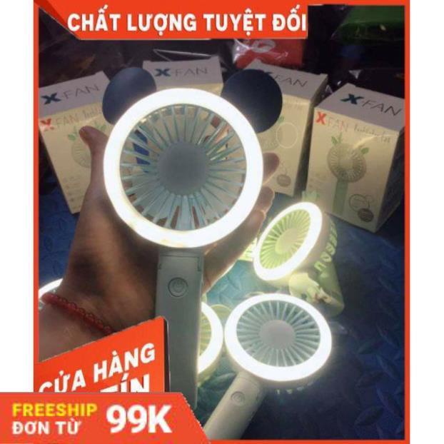 [Giảm 50%] Quạt Cầm Tay Mini 3 Cánh Hình thú dễ thương pin sạc - - Dung lượng pin 1000Mah