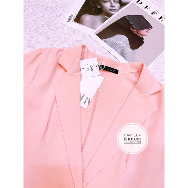 ⚡️BÁN SỈ⚡️Set áo vest phối quần váy hồng