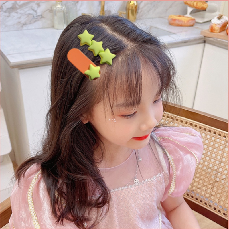 Set 2 Kẹp Tóc Hình Ngôi Sao Năm Cánh Dễ Thương Cho Nữ