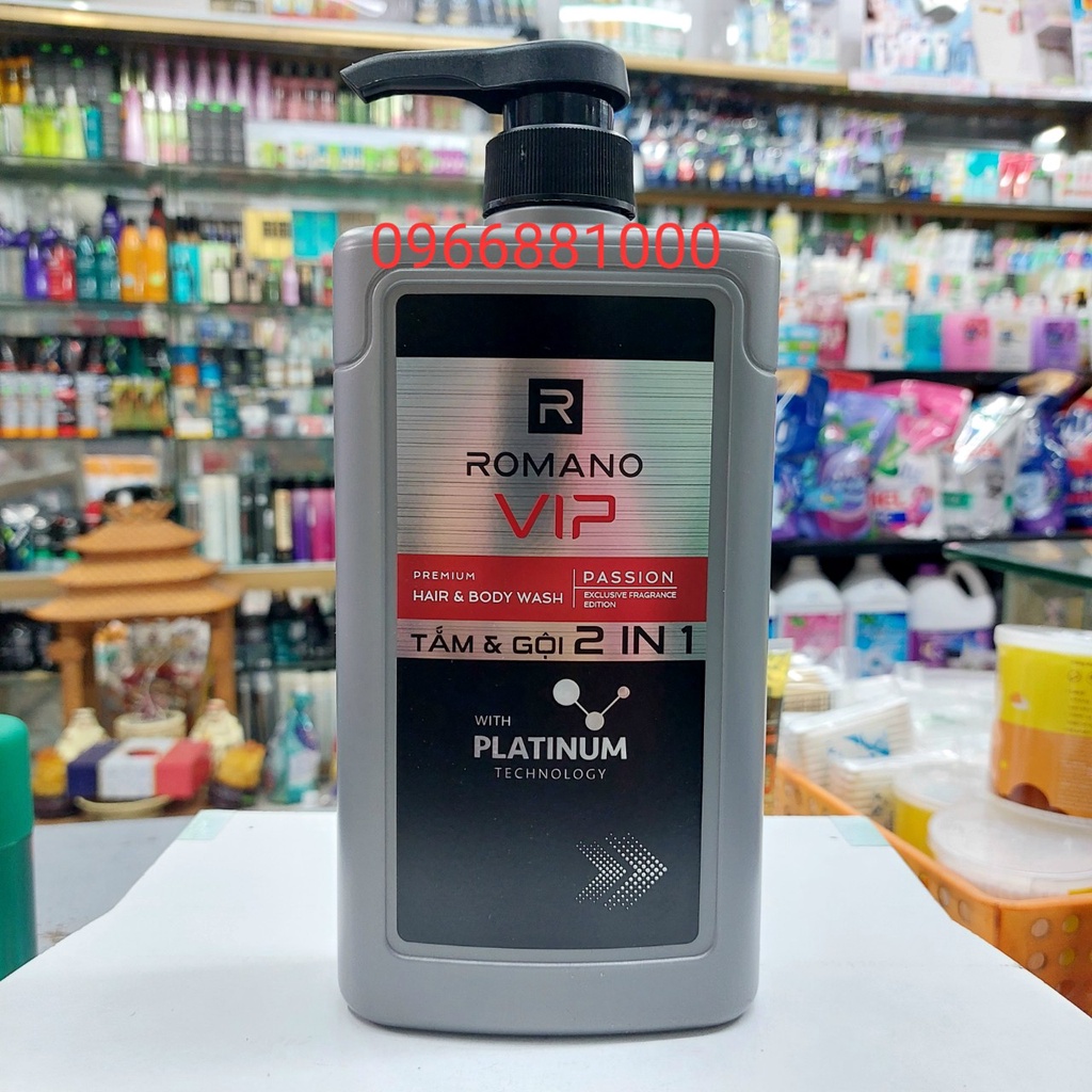 Romano VIP Tắm Gội 2in1 650g Passion