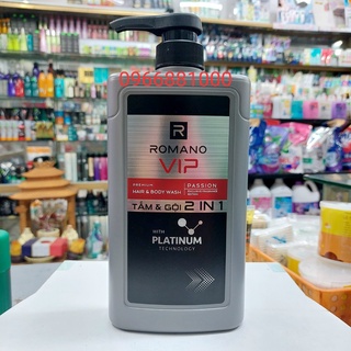 Romano vip tắm gội 2in1 650g passion