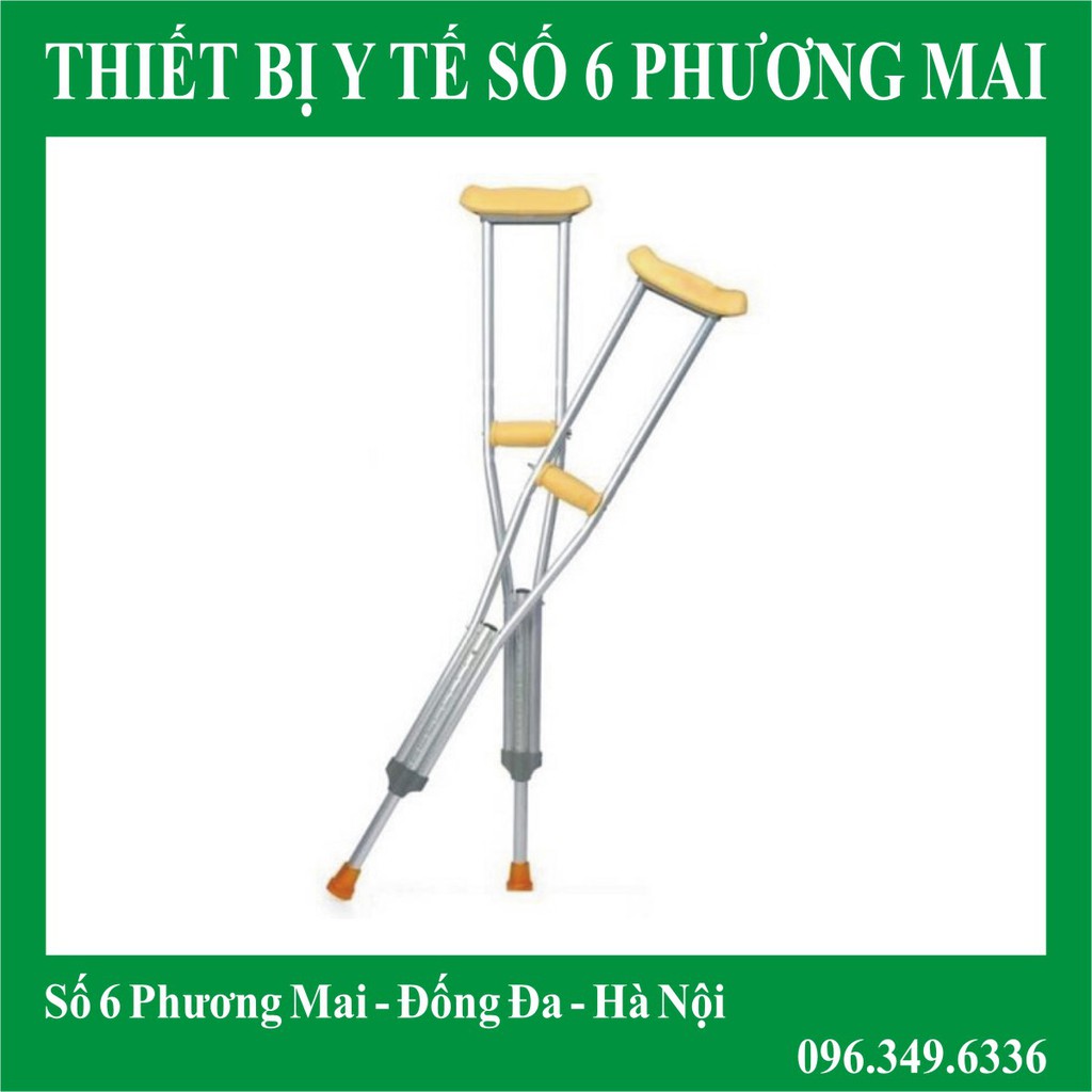 Nạng nhôm y tế người lớn (1m50 - 1m80)