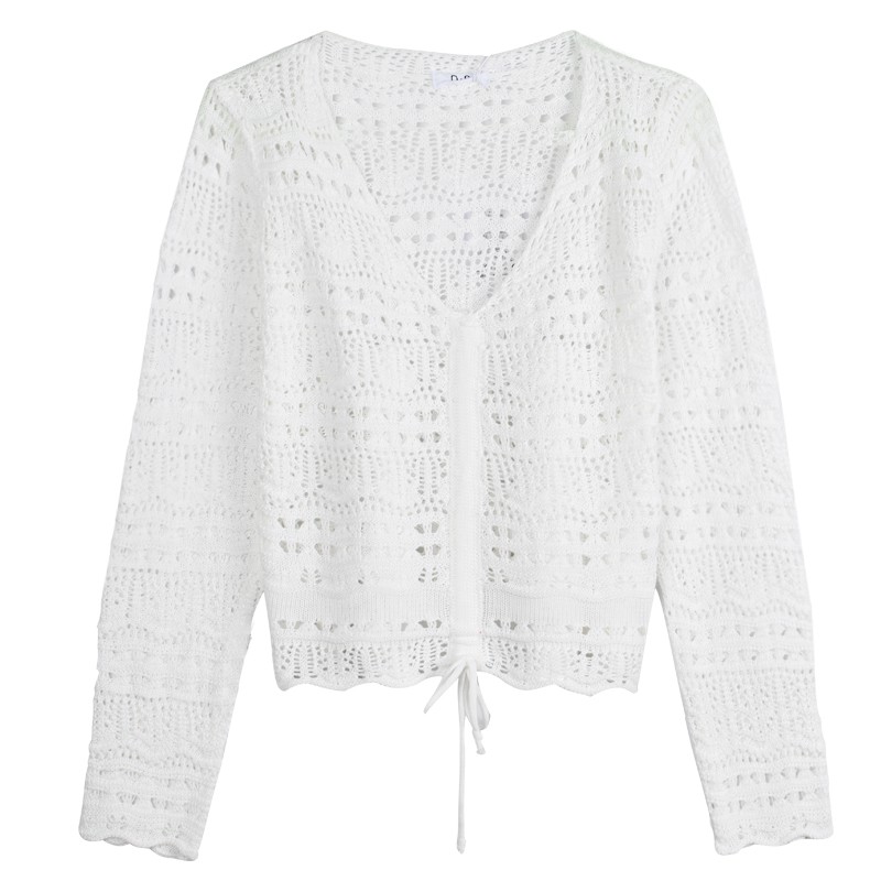 Áo len dây rút phong cách vintage xinh đẹp nhiều màu