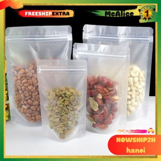 Túi zip bạc đáy đứng 1kg túi zip 1 mặt bạc 1 mặt trong