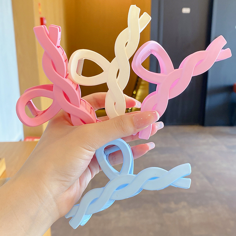 Kẹp tóc bằng nhựa acrylic cỡ lớn thời trang Hàn Quốc trẻ trung