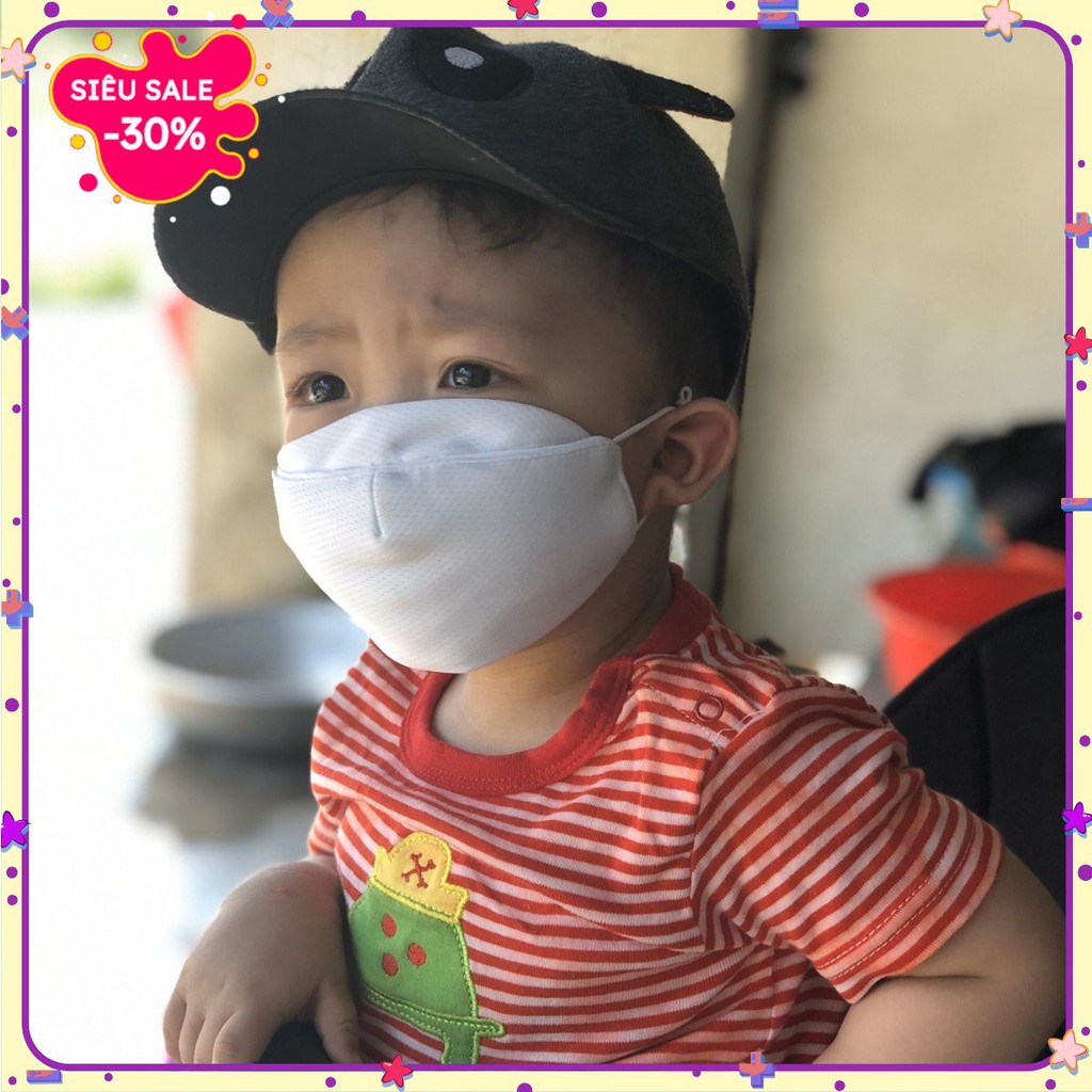 Khẩu Trang  Cho Bé Vải Kháng Khuẩn Protech Mask Chính Hiệu Cao Cấp Dùng Tốt Hơn KT Y Tế AC02-04-BB sova03.shop | BigBuy360 - bigbuy360.vn