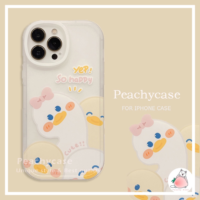 Ốp Điện Thoại TPU Mềm Dạng Nhám Họa Tiết Vịt Hoạt Hình Dễ Thương Cho iPhone 13 Mini 12 Pro Max 11 Xr Xs Max X 7 8 Plus 12Mini